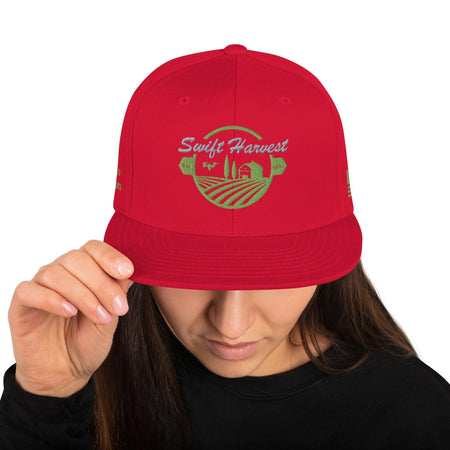 swiftharvest.net Red Swift Harvest Logo Snapback Hat