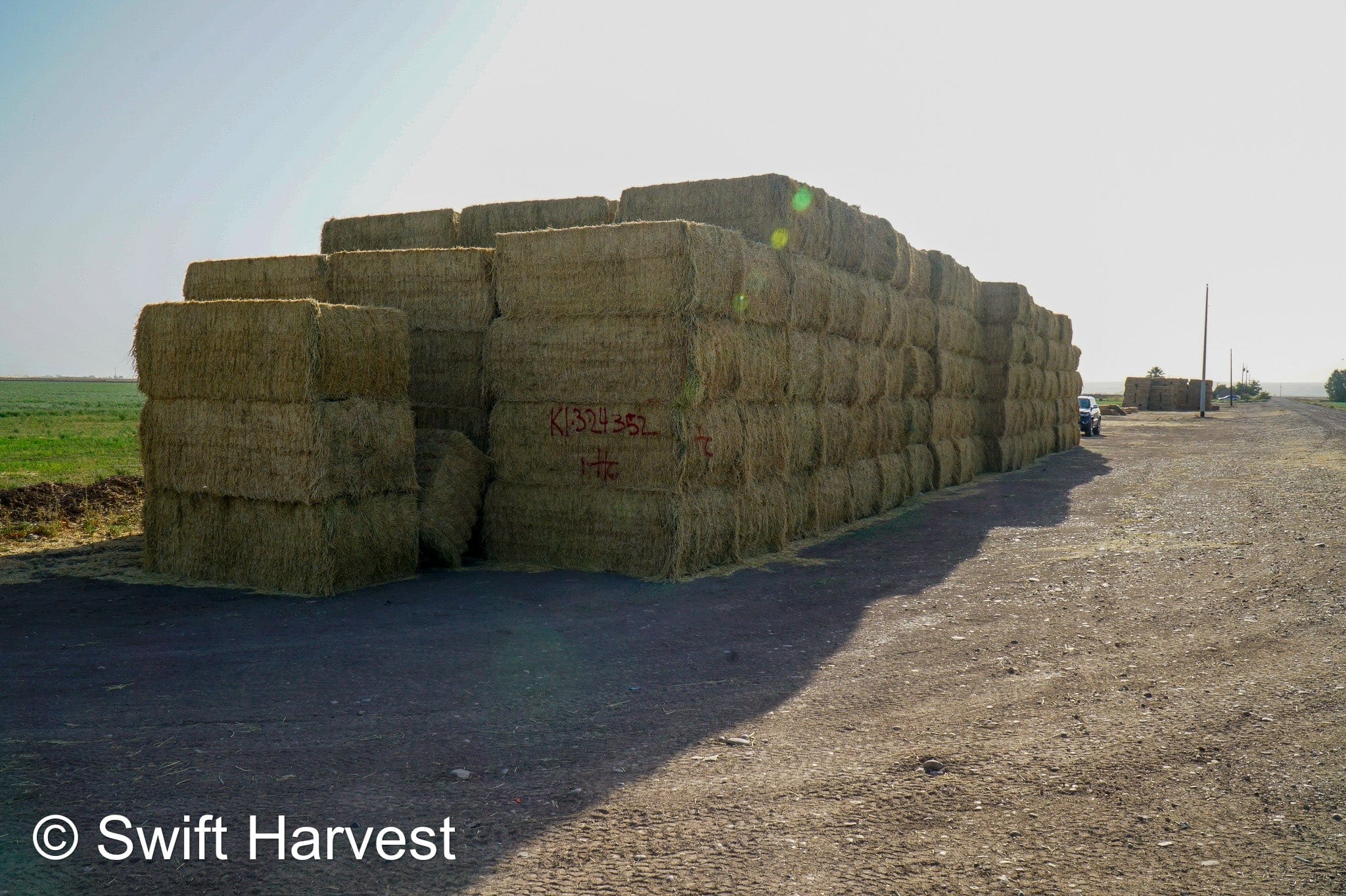 H&C Farms #1 Alfalfa 3 String Bale Hay K1-3-24 Test Hay Utility Fair Arizona Alfalfa Big Bale RFV 118 CP 17.18 TDN 53 FACS 77 / 110