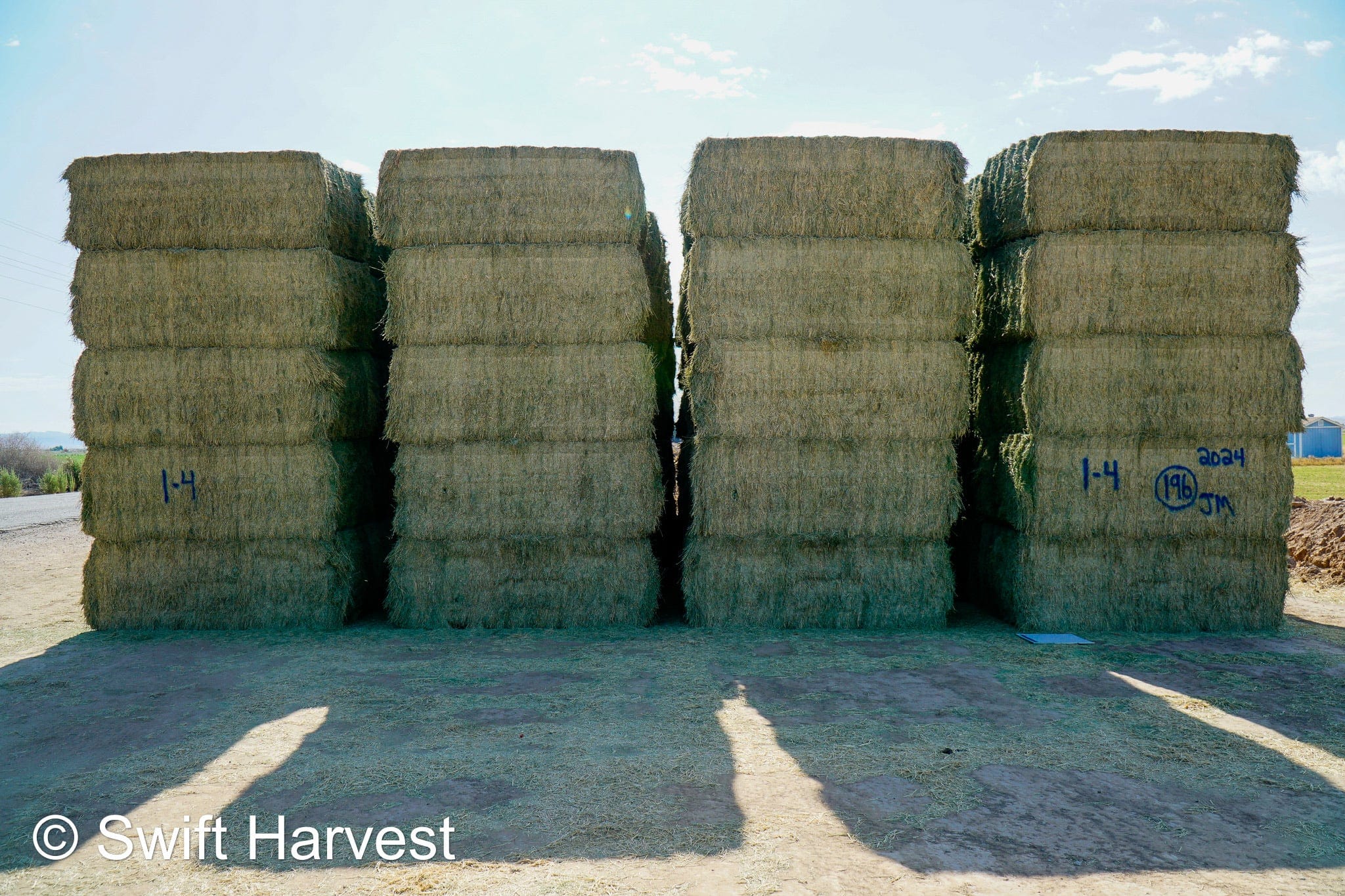 Martinez Farms Big Bale Alfalfa 1-4 Auction Premium/Good AZ Alfalfa Test Hay Big Bales CP 20 RFV 160 TDN 59 FACS 94/110