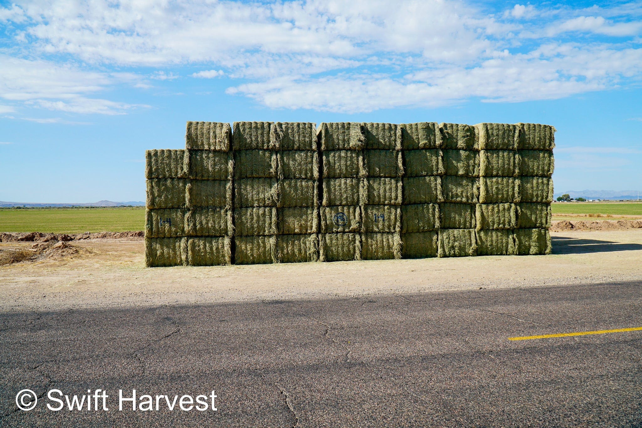 Martinez Farms Big Bale Alfalfa 1-4 Auction Premium/Good AZ Alfalfa Test Hay Big Bales CP 20 RFV 160 TDN 59 FACS 94/110