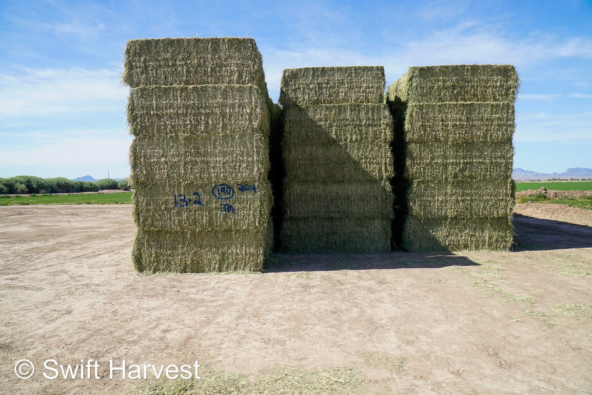 Martinez Farms Big Bale Alfalfa 13-2 Supreme Alfalfa Alfalfa Test Hay Big Bales est 133 tons