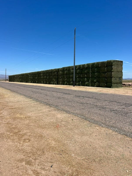 Martinez Farms Big Bale Alfalfa 27-4 Fair/Good Alfalfa Test Hay Big Bales CP 20 RFV 148 TDN 55 FACS 93/110