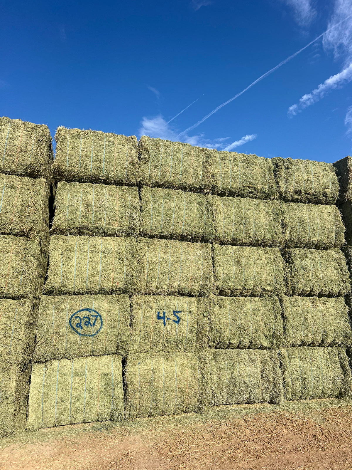 Martinez Farms Big Bale Alfalfa 4-5 Good AZ Alfalfa Big Bales CP 18 RFV 145 TDN 55 FACS 94/110