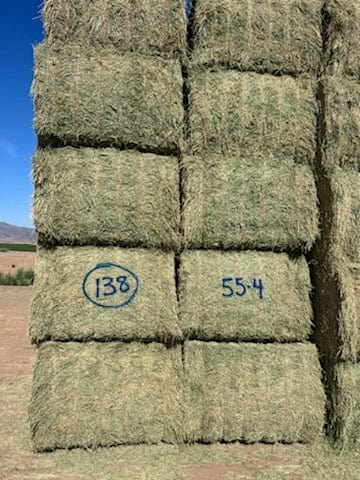 Martinez Farms Big Bale Alfalfa 55-4   Alfalfa Test Hay Big Bales