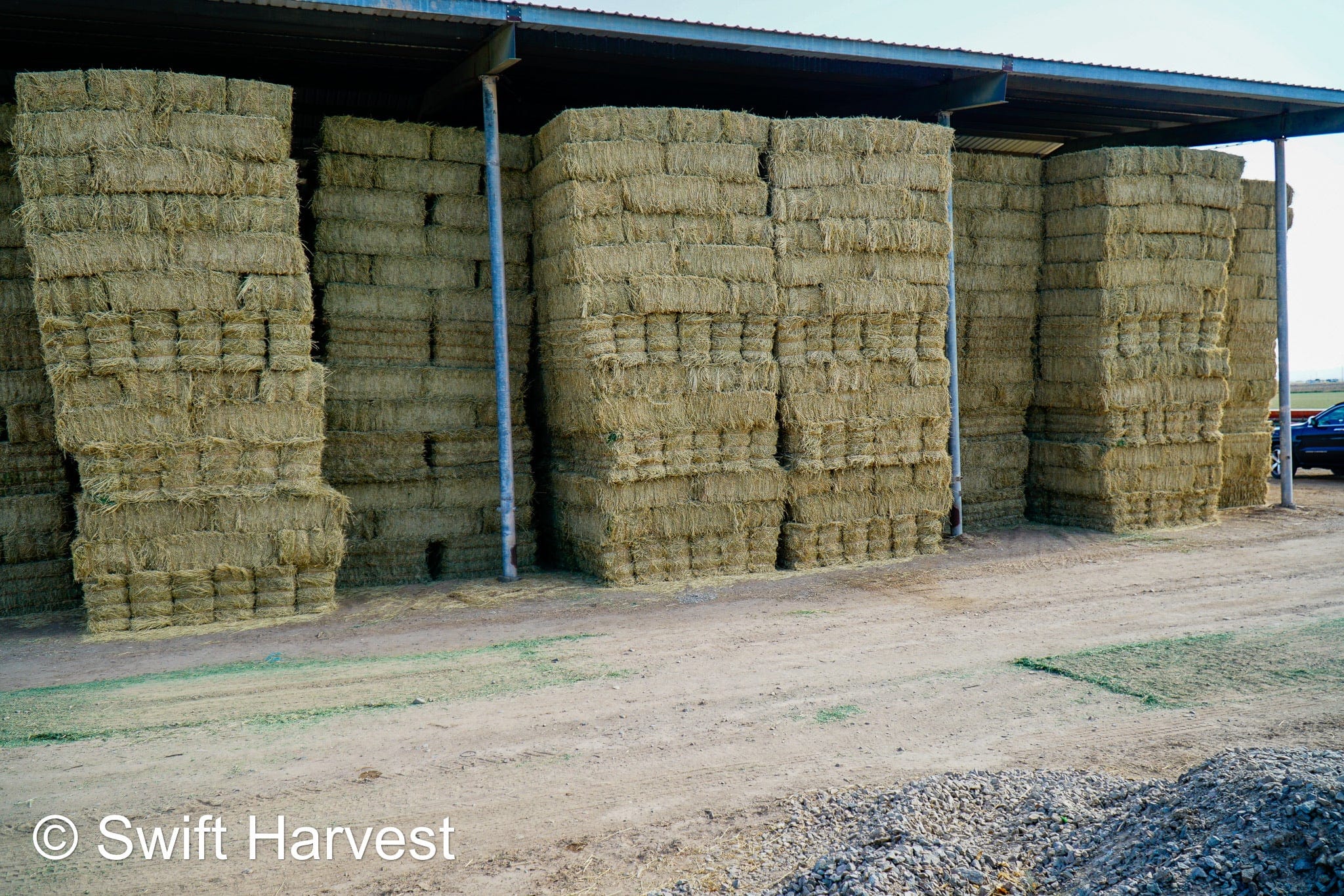 Martinez Farms Big Bale Alfalfa Barn #3  Premium/Supreme AZ Alfalfa Test Hay Small Bales CP 20 RFV 165 TDN 61  FACS 84/110