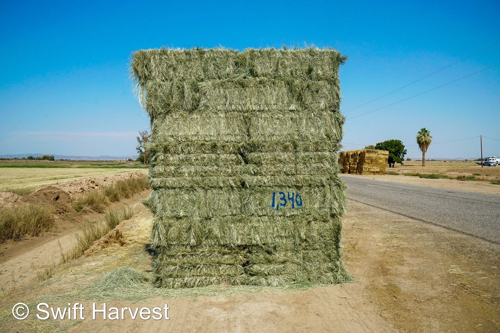 Martinez Farms Retail Bermuda Hay M1-4 AZ Bermuda Small Bales 106/110