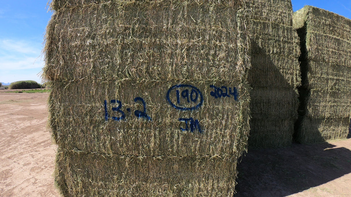 13-2 Supreme Alfalfa Alfalfa Test Hay Big Bales est 133 tons RFV 182.45 CP 24.65 TDN 61.93