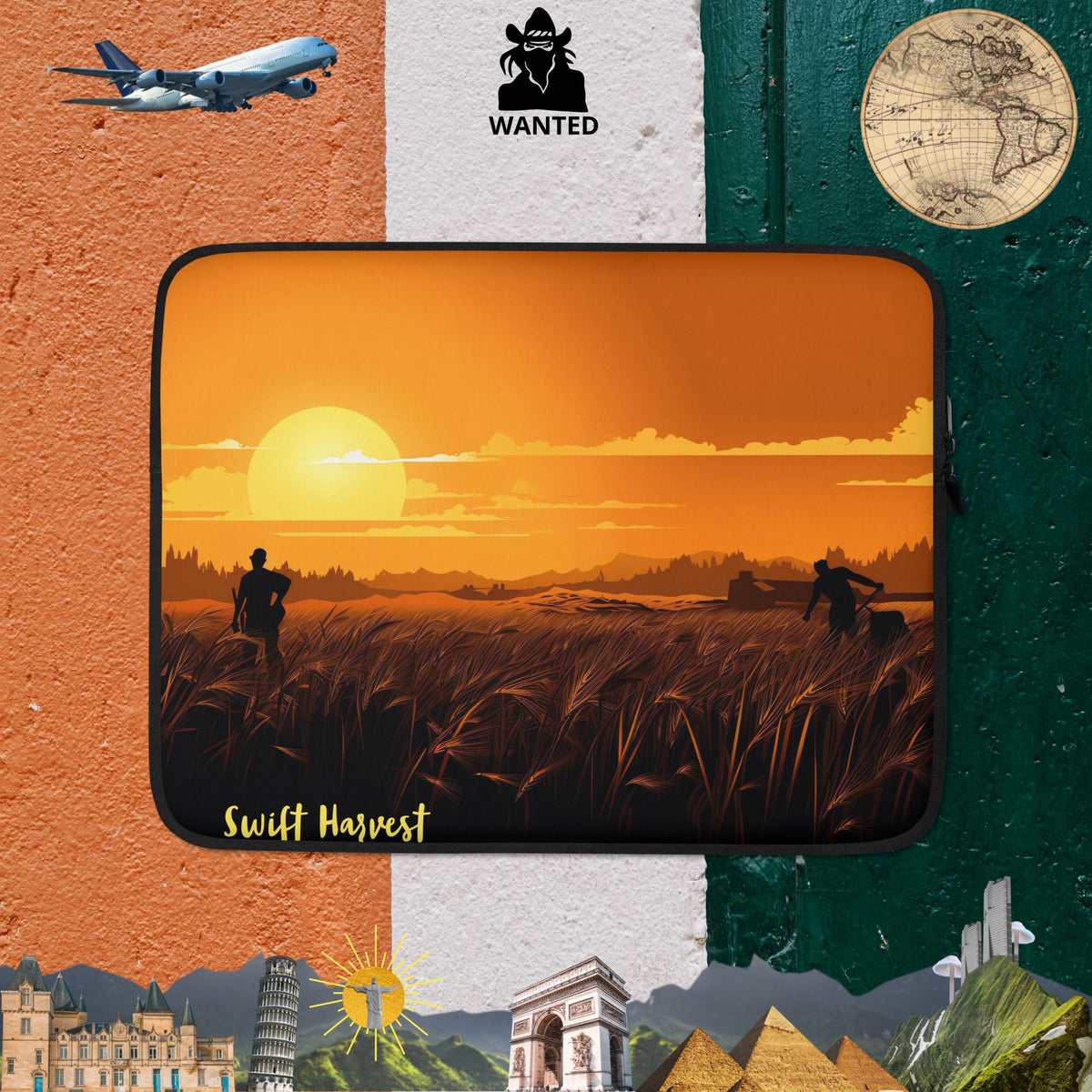 swiftharvest.net 13″ Harvest Sunset Laptop Sleeve