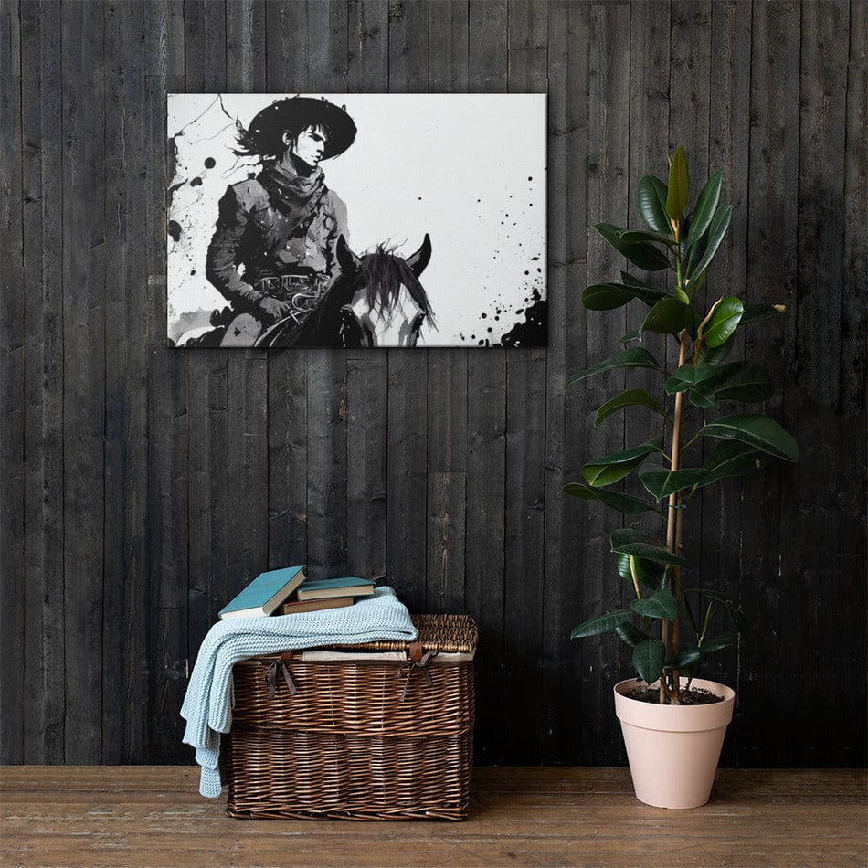 swiftharvest.net 24″×36″ Swift Harvest Cowboy Art Canvas