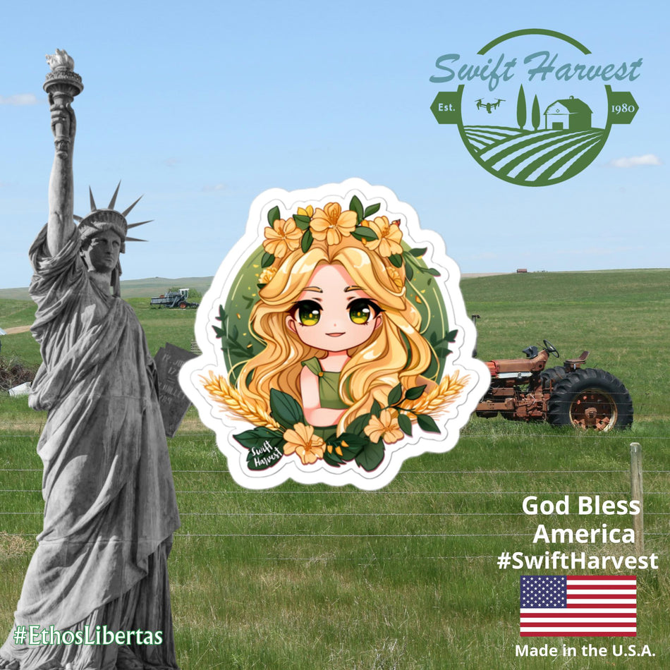 swiftharvest.net 3″×3″ Swift Harvest Goddess of Harvest Demeter Bubble-free stickers