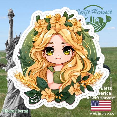 swiftharvest.net 5.5″×5.5″ Swift Harvest Goddess of Harvest Demeter Bubble-free stickers