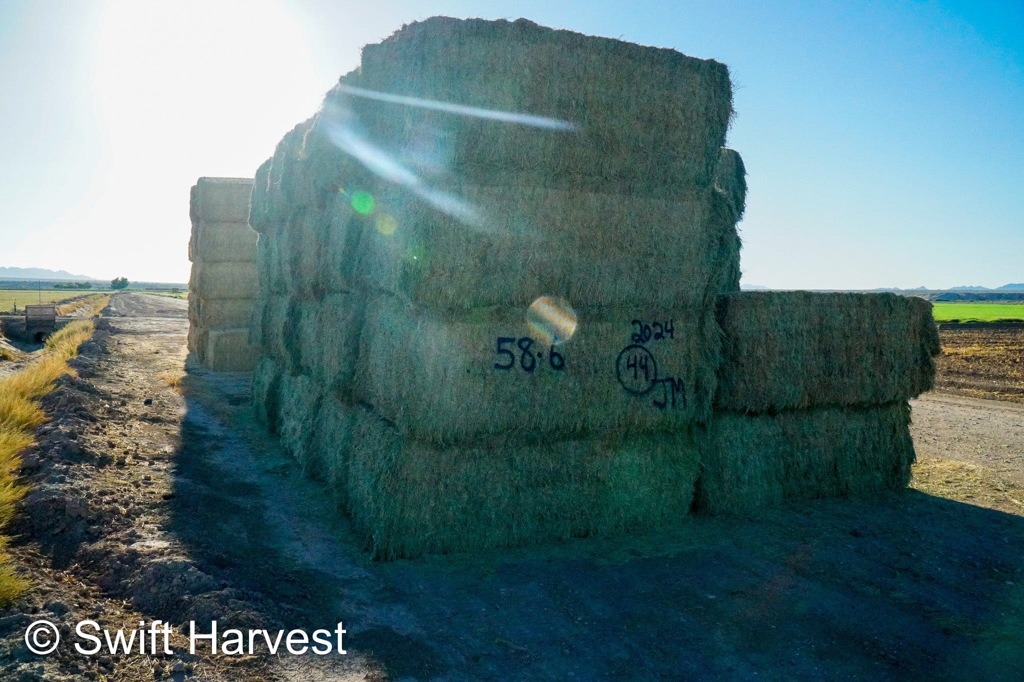 swiftharvest.net 58-6 Premium/Supreme AZ Big Bales Alfalfa CP 22 RFV 174 TDN 62 FACS 88/110