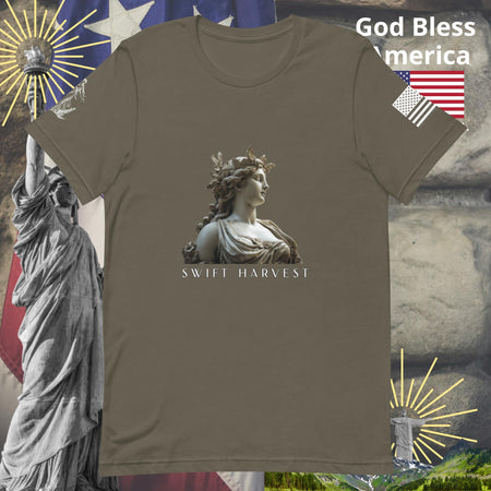 swiftharvest.net Army / S Harvest Goddess Demeter Swift Harvest Unisex t-shirt