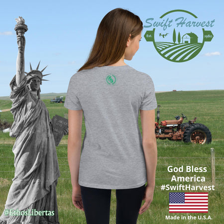 swiftharvest.net Athletic Heather / S Harvest Goddess Girls Youth Short Sleeve T-Shirt