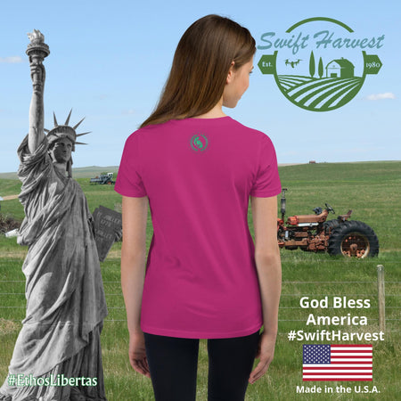 swiftharvest.net Berry / S Harvest Goddess Girls Youth Short Sleeve T-Shirt