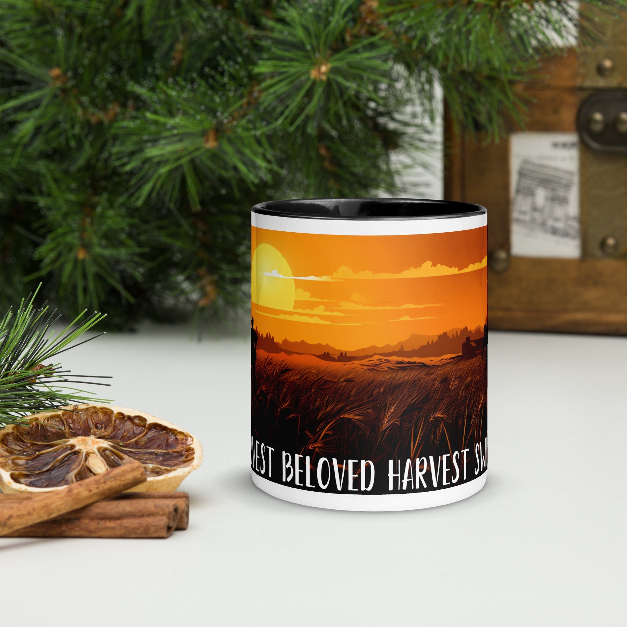 swiftharvest.net Black / 11 oz Harvest Sunset Mug with Color Inside