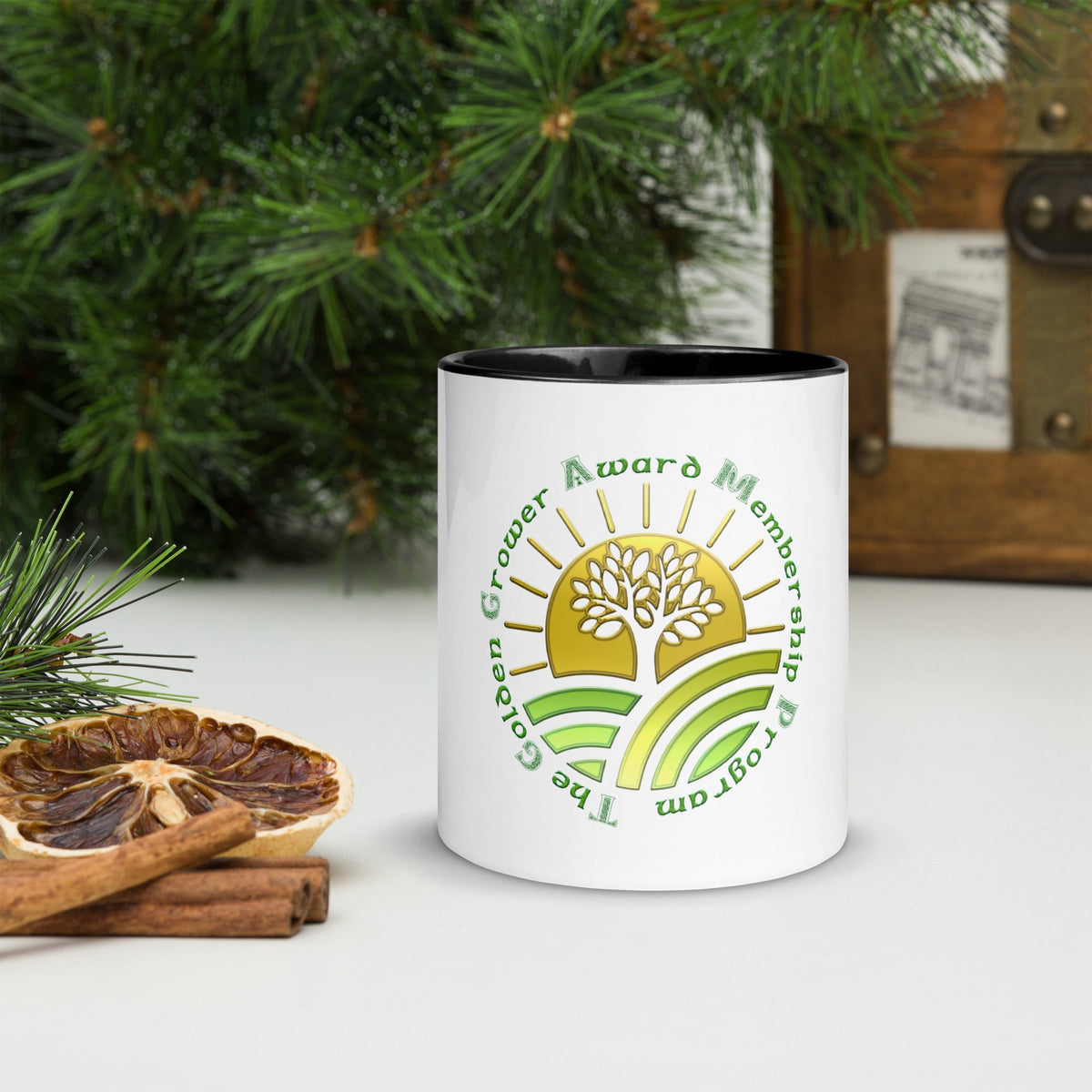 swiftharvest.net Black / 11 oz The Golden Grower Award Program Membership Mug with Color Inside