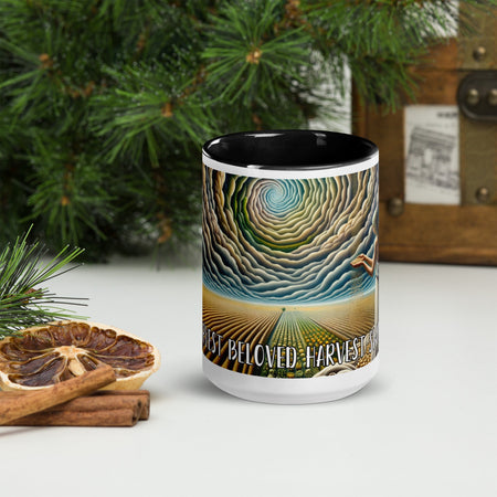 swiftharvest.net Black / 15 oz Harvest Art Blessed Harvest Beloved Harvest Swift Harvest Mug with Color Inside