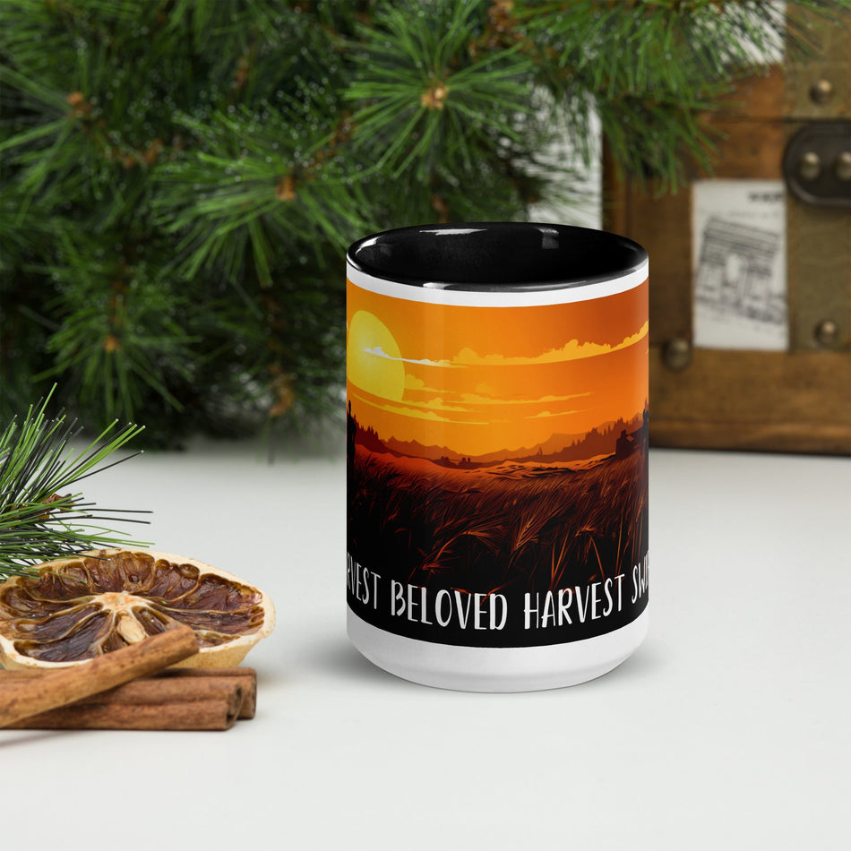 swiftharvest.net Black / 15 oz Harvest Sunset Mug with Color Inside