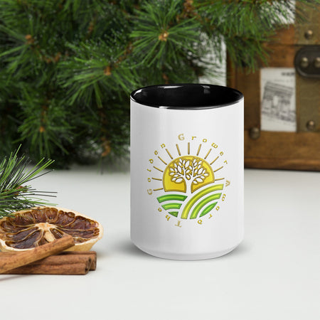 swiftharvest.net Black / 15 oz The Golden Grower Award Mug with Color Inside