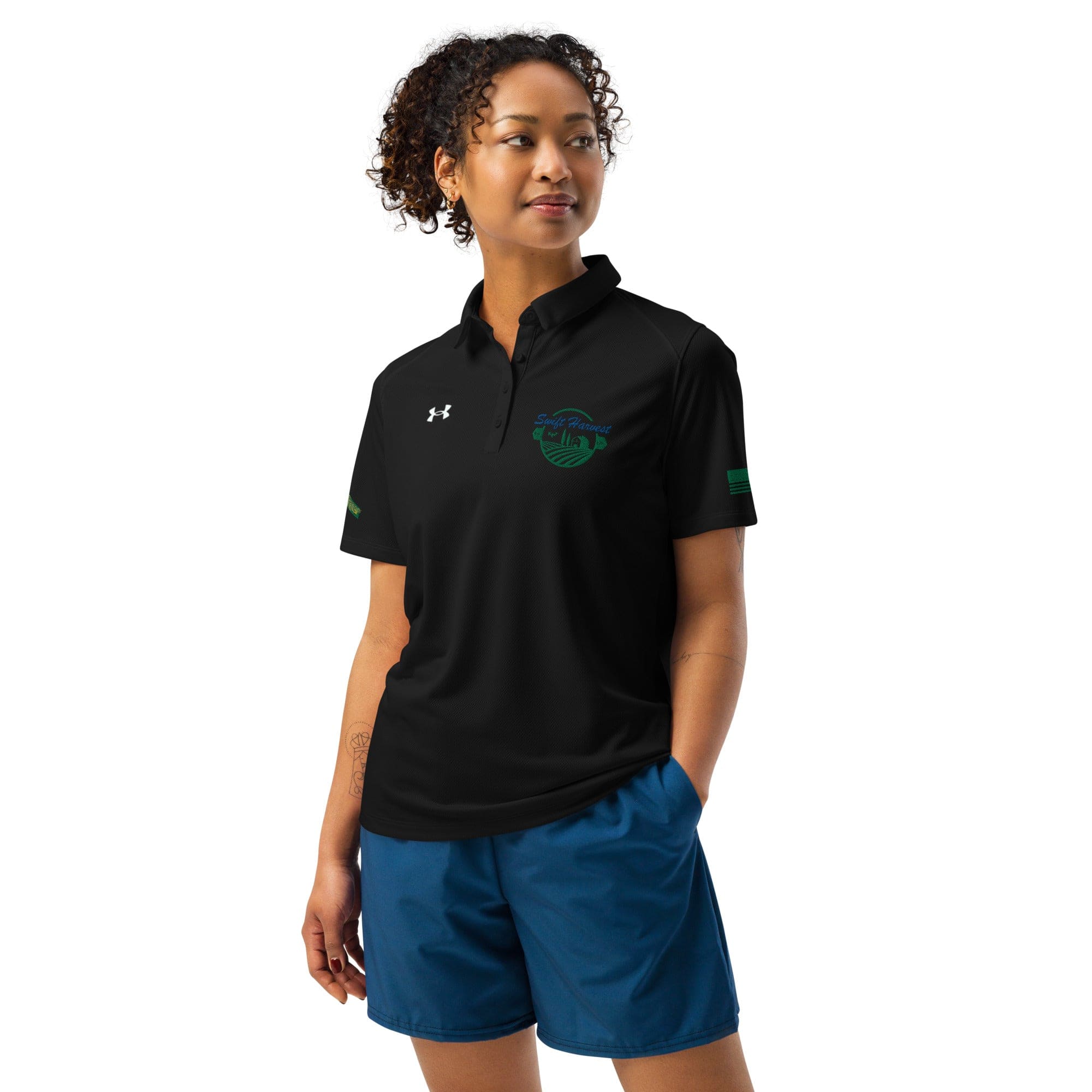 swiftharvest.net Black / S ASC Swift Harvest Under Armour® women’s polo