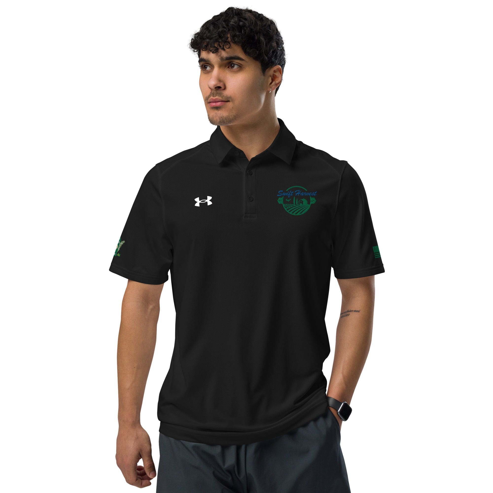 swiftharvest.net Black / S FOCO1 Swift Harvest Under Armour® men's polo