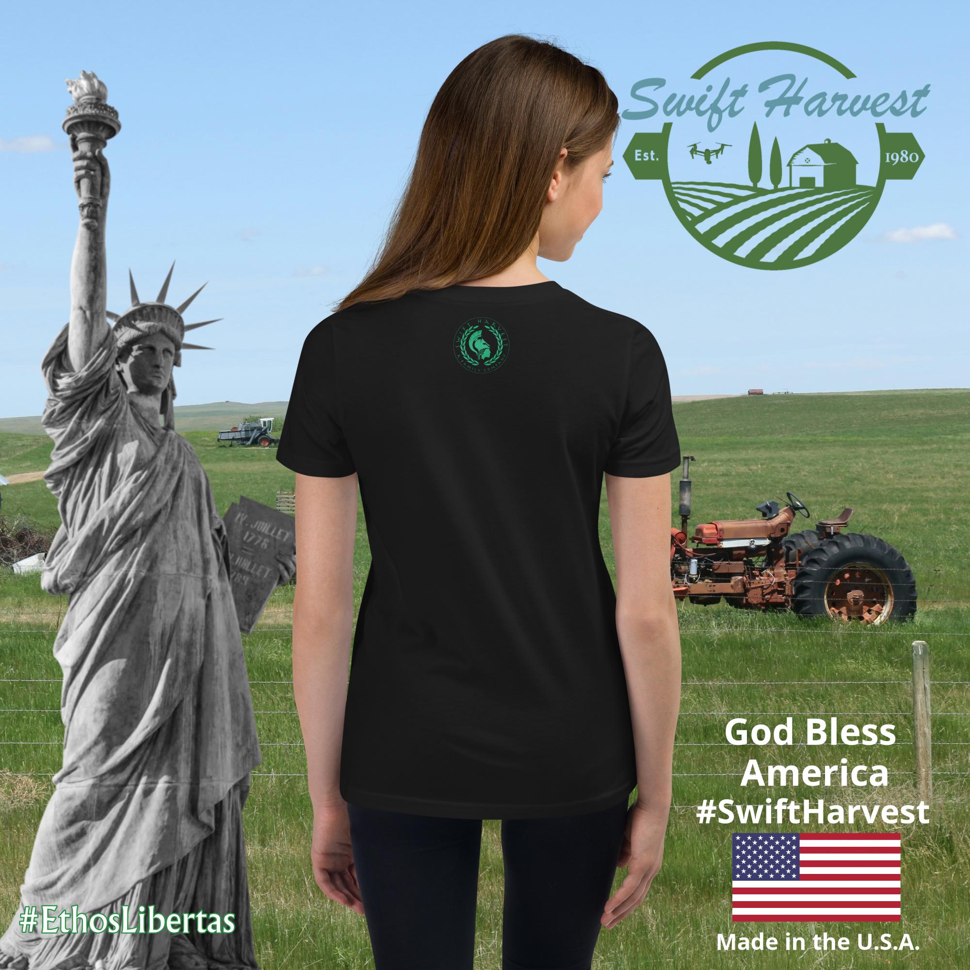 swiftharvest.net Black / S Harvest Goddess Girls Youth Short Sleeve T-Shirt