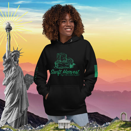 swiftharvest.net Black / S Hay!! Get it while it's green!  Unisex Hoodie