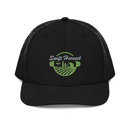 swiftharvest.net Black Swift Harvest Logo Trucker Cap