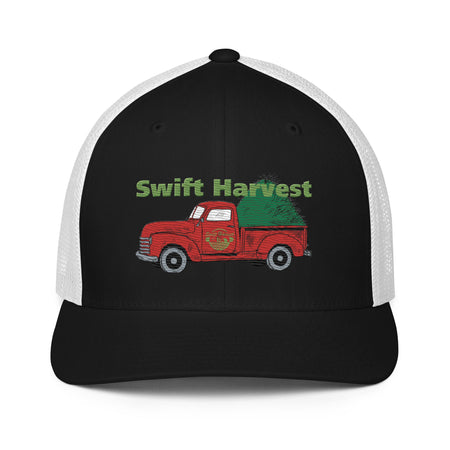 swiftharvest.net Black/White Swift Harvest Hay Tuck Red Closed-back trucker cap