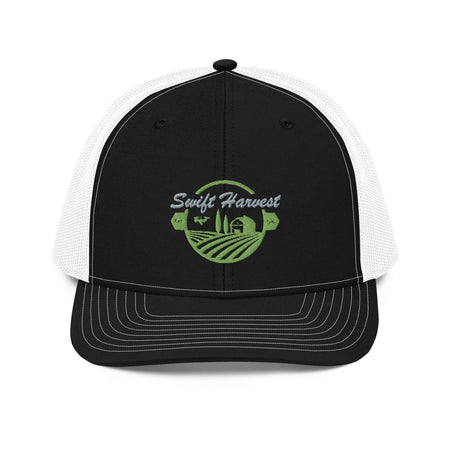 swiftharvest.net Black / White Swift Harvest Logo Trucker Cap