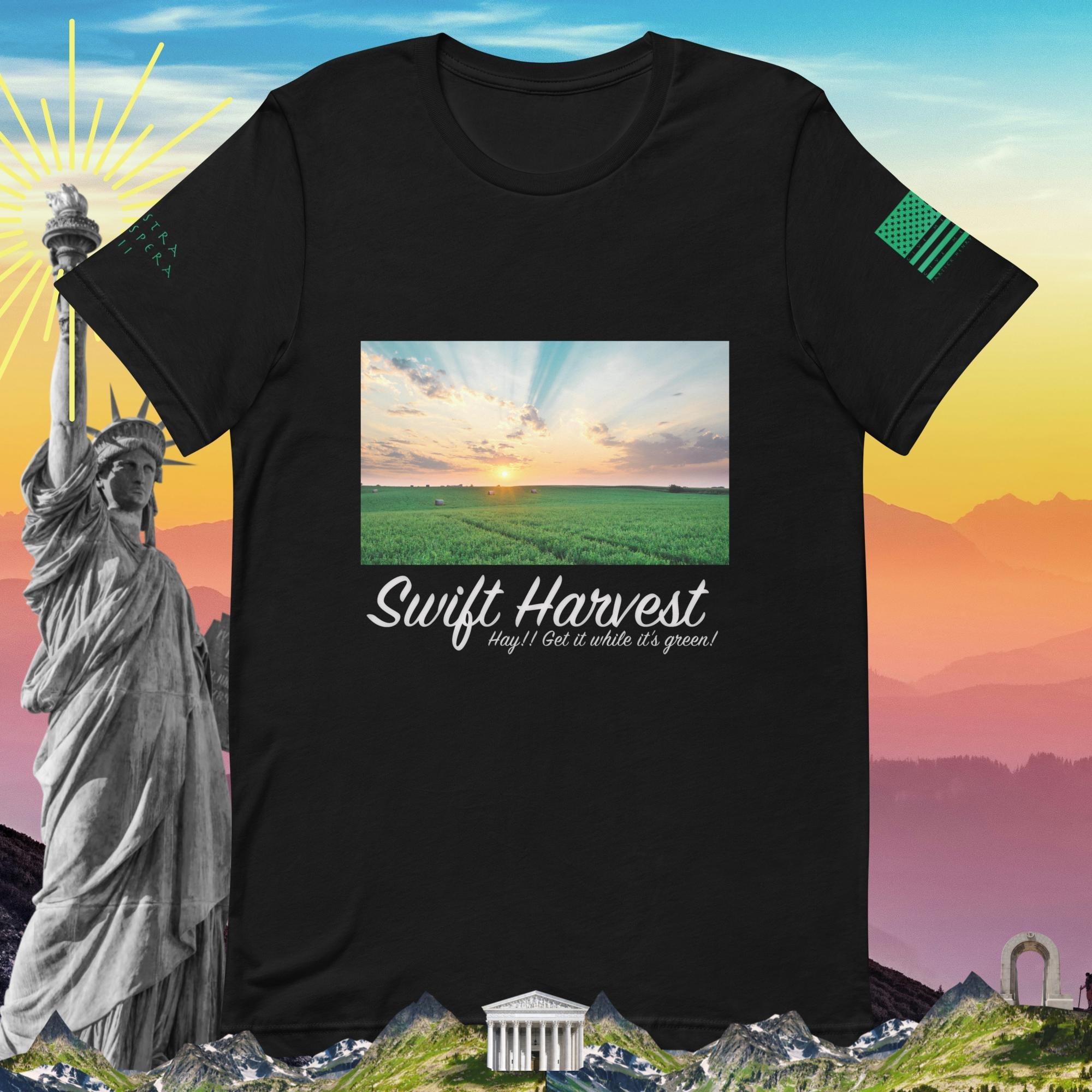 swiftharvest.net Black / XS Hay!! Get it while it's Green! Unisex t-shirt