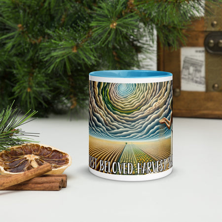 swiftharvest.net Blue / 11 oz Harvest Art Blessed Harvest Beloved Harvest Swift Harvest Mug with Color Inside