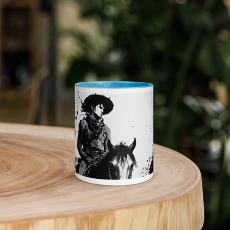 swiftharvest.net Blue / 11 oz Swift Harvest Cowboy Mug with Color Inside