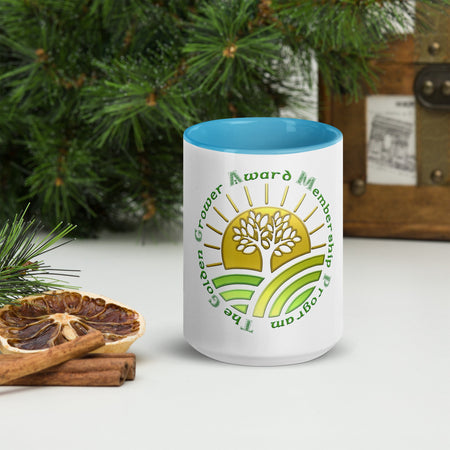 swiftharvest.net Blue / 15 oz The Golden Grower Award Program Membership Mug with Color Inside