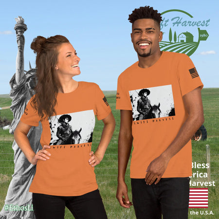 swiftharvest.net Burnt Orange / XS Swift Harvest Cowboy Unisex t-shirt