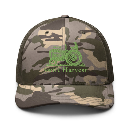 swiftharvest.net Camo/Olive Swift Harvest Tractor Camouflage trucker hat