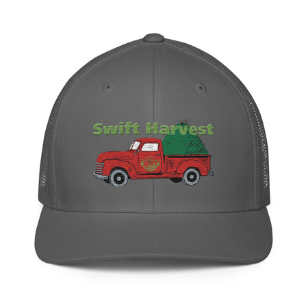 swiftharvest.net Charcoal Swift Harvest Hay Tuck Red Closed-back trucker cap