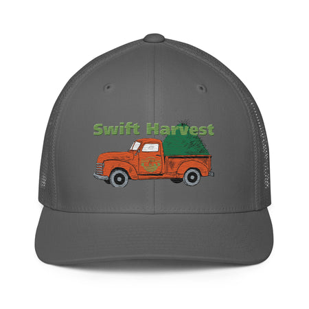 swiftharvest.net Charcoal Swift Harvest Orange Truck  Closed-back trucker cap