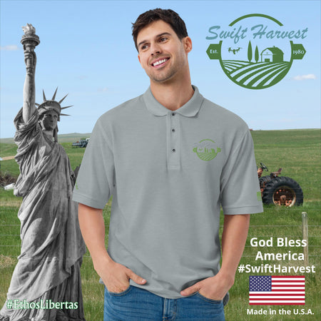 swiftharvest.net Cool Heather / S Swift Harvest Men's Premium Polo