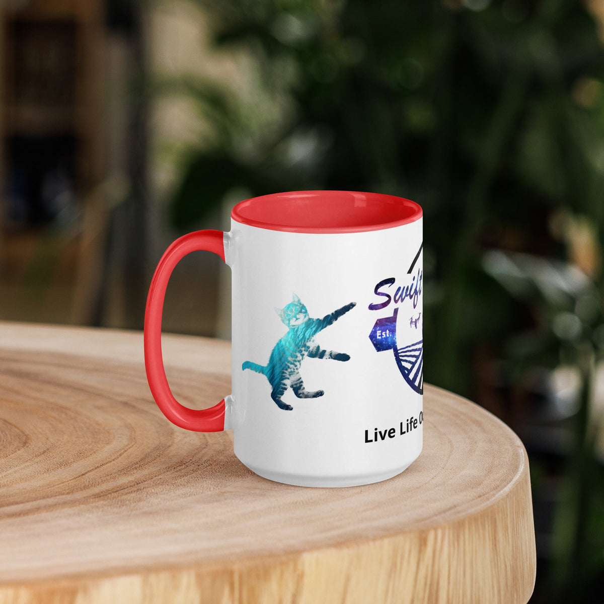 swiftharvest.net Cosmic Swift Harvest Mug with Color Inside