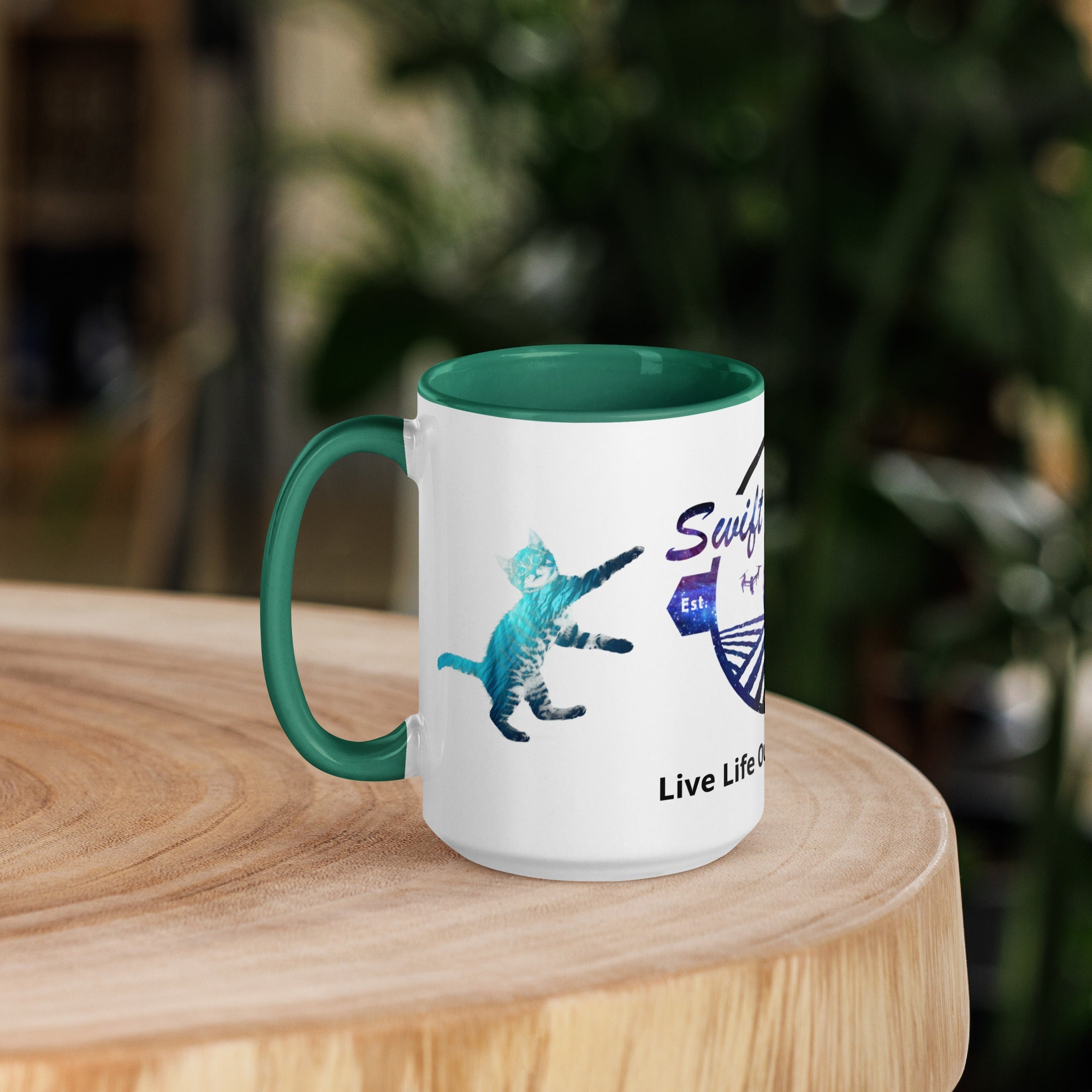 swiftharvest.net Cosmic Swift Harvest Mug with Color Inside