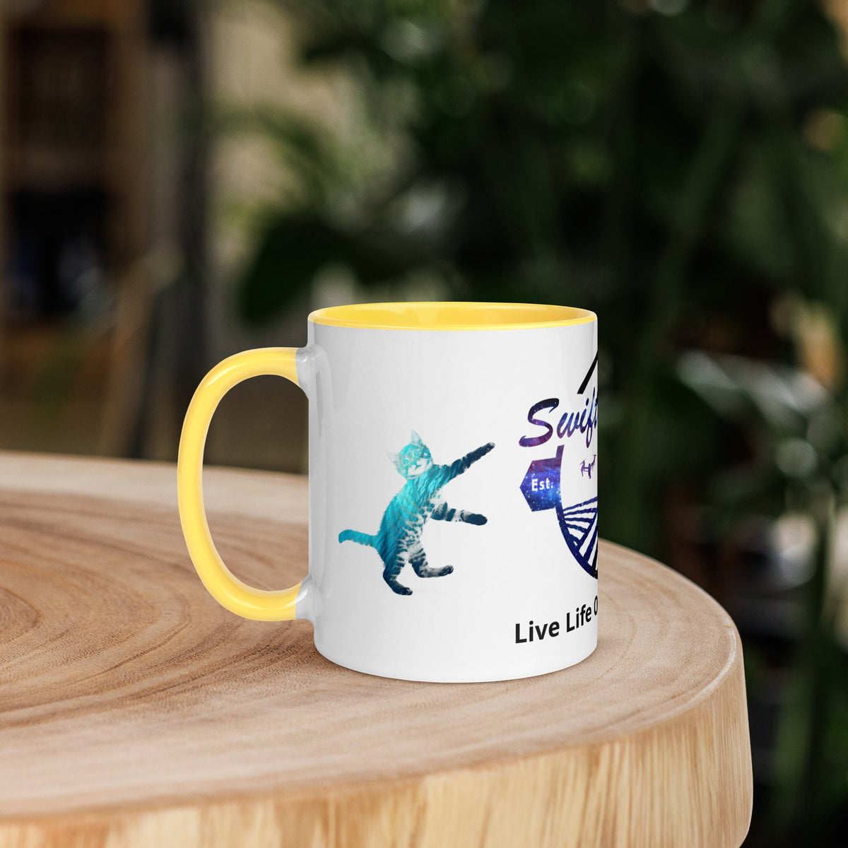 swiftharvest.net Cosmic Swift Harvest Mug with Color Inside