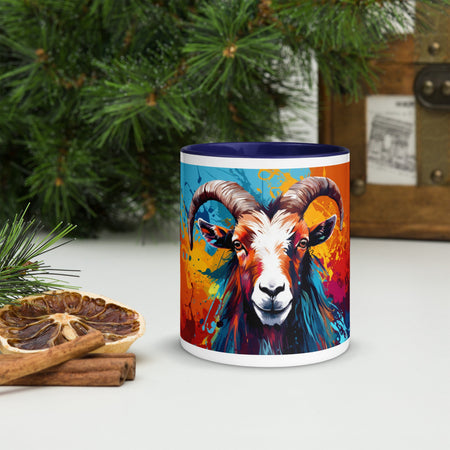 swiftharvest.net Dark Blue / 11 oz Its Goat Times, Hay Bro! You Goat Any Hay? Mug with Color Inside