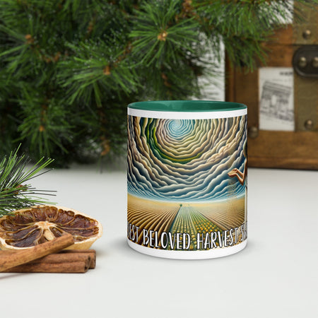 swiftharvest.net Dark green / 11 oz Harvest Art Blessed Harvest Beloved Harvest Swift Harvest Mug with Color Inside