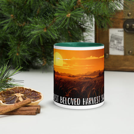 swiftharvest.net Dark green / 11 oz Harvest Sunset Mug with Color Inside