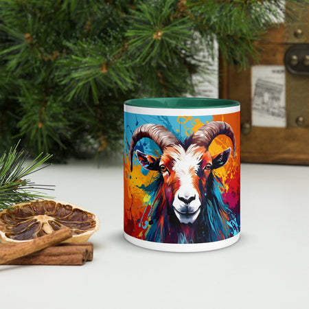 swiftharvest.net Dark green / 11 oz Its Goat Times, Hay Bro! You Goat Any Hay? Mug with Color Inside