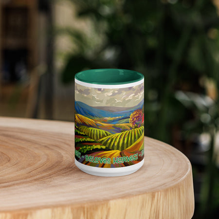 swiftharvest.net Dark green / 15 oz Farm Art Mug with Color Inside