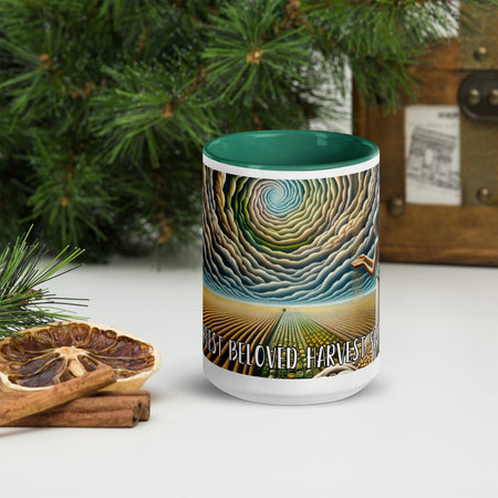 swiftharvest.net Dark green / 15 oz Harvest Art Blessed Harvest Beloved Harvest Swift Harvest Mug with Color Inside