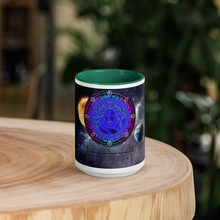 swiftharvest.net Dark green / 15 oz IAO Mug with Color Inside